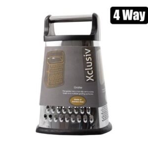 Grater 4-way s/s black xclusiv
