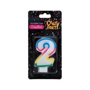 Candles birthday single number-2