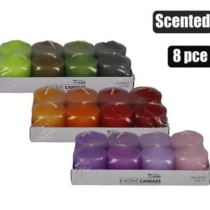 Candle votive 3.5cm 8pcs rainbow scented