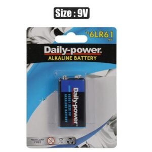 Batteries alkaline size:9volt 1pc blistr