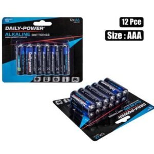 Batteries alkaline size:aa 12pce val pk