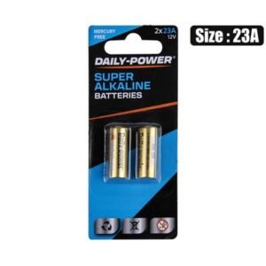 Batteries alkaline 23a (12v) card-of-2