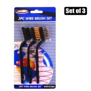 Wire-brush set mini 3pce small blister