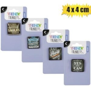 Magnet crystal sentiment 4x4cm