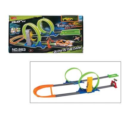 Vehicles launch & go 2 loop track gitd