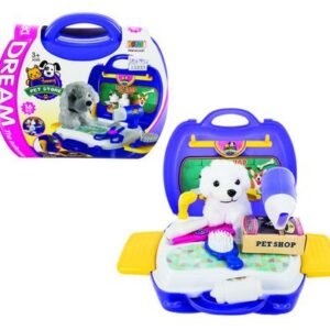 Play-set pet salon plush & carrier
