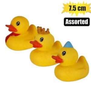 Baby vinyl themed duck 7.3cm, assorted