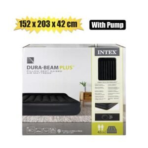 Intex air-bed d/b p/rest qn w/pump