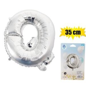 Balloon foil silver q 35cm