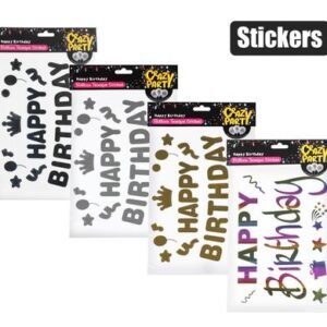 Balloon transfer sticker happy birthday