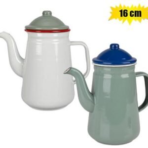 Coffee pot enamel 16cm goose neck spout