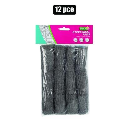 Steelwool pads 12pc 72g