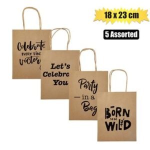 Gift-bag ppr eng words med 18x23cm