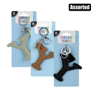 Keychain alpha faux-leather y