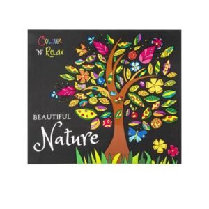 Book colouring & relax beautiful nature